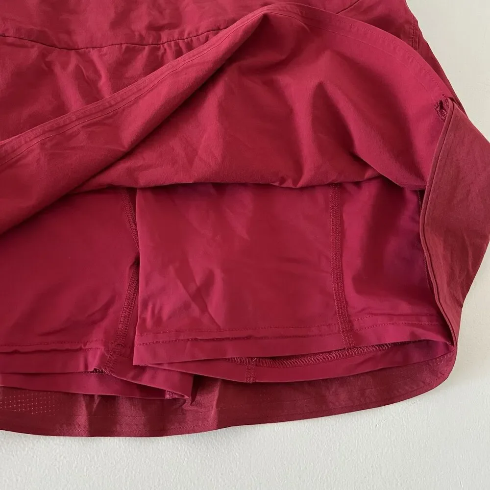 Outdoor Voices Skort Womens Medium Burgundy Activewear Golf Tennis Athleisure - Picture 3 of 7